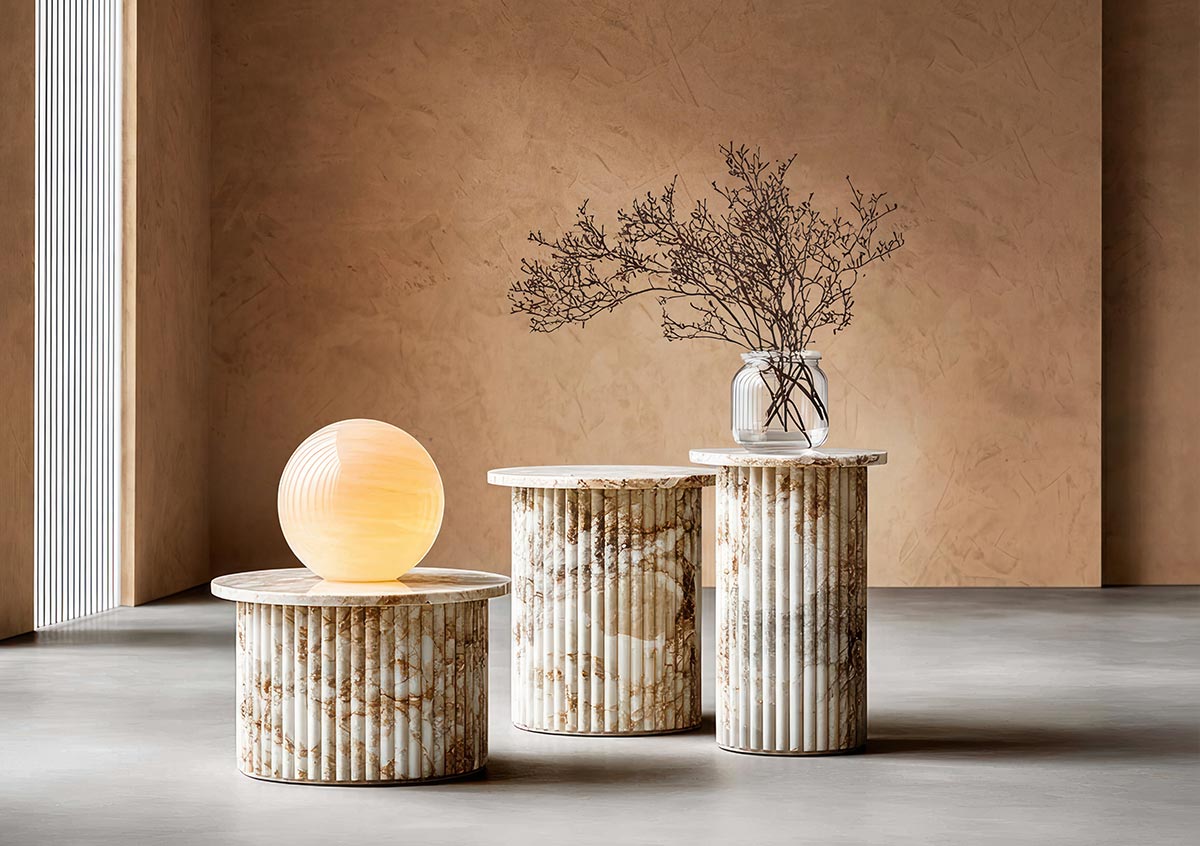 Elydecor - lastre decorative per Interni Showroom rivestito con lastre decorative Elydecor