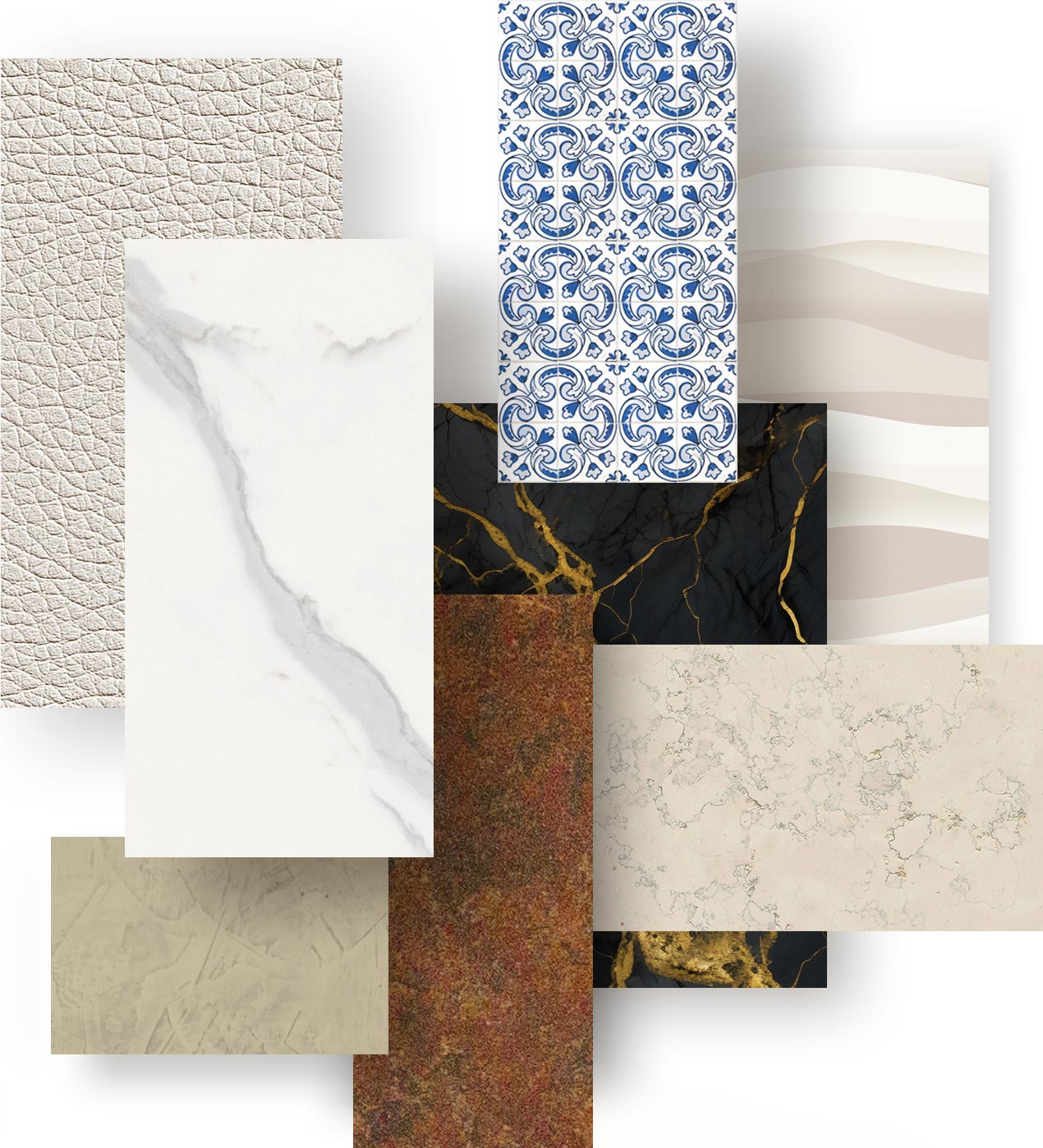 Selection of Elydecor finishes